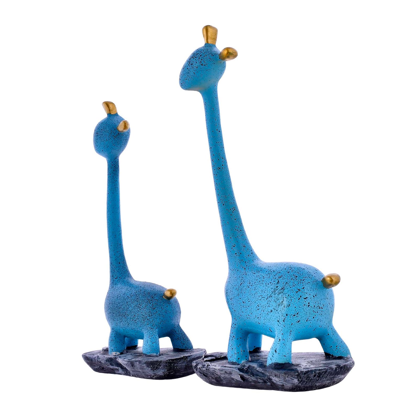 Giraffe Pair Antique Finish Showpiece - Image 4